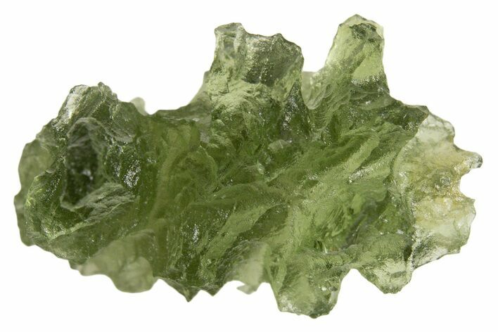 Green Moldavite Tektite ( g) - Besednice, Czech Republic #337747